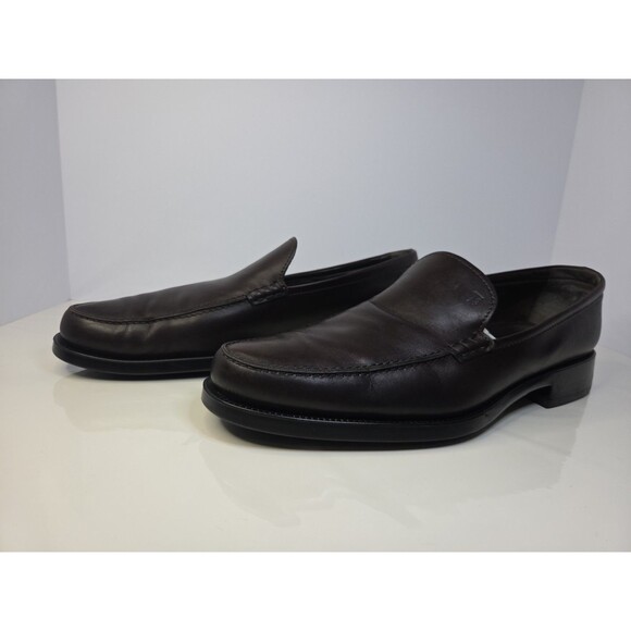 TOD’S Leather Slip-on Loafers Burgundy Oxblood Sz 11.5 Made In Italy, MSRP $700+ - Picture 3 of 16